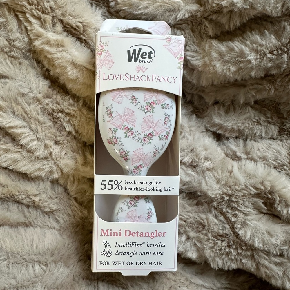 LoveShackFancy x Wet Brush Mini Detangler - Pink Floral